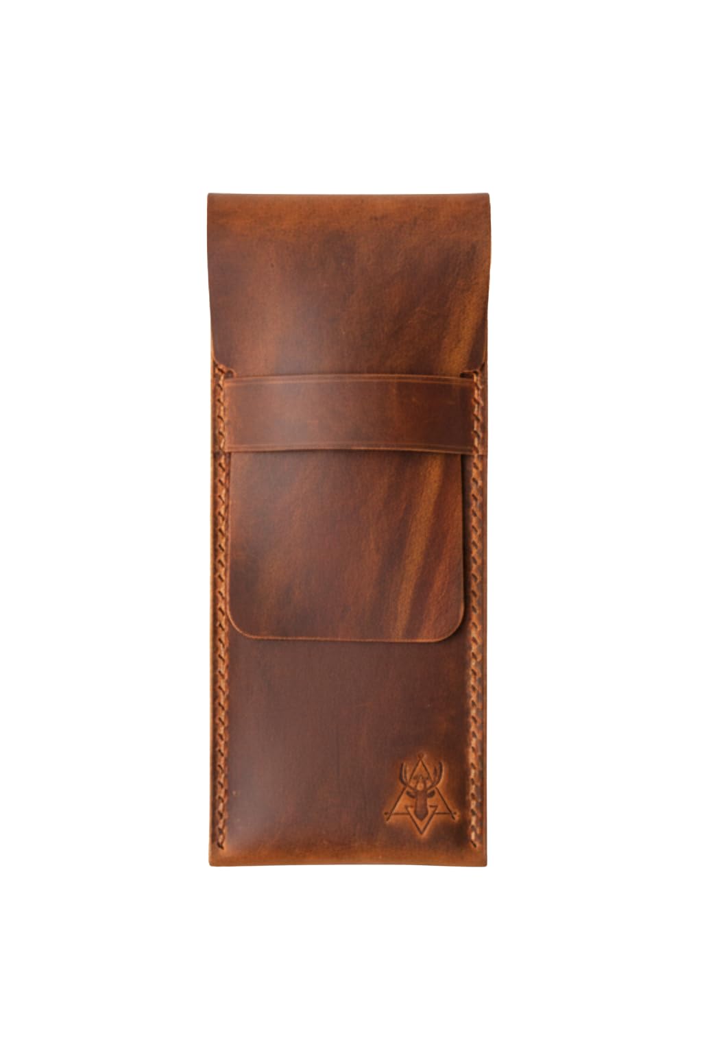Oh Deer Leather Hakiki Deri Kalemlik – 4 Kalem Kapasiteli Tasarım - Camel