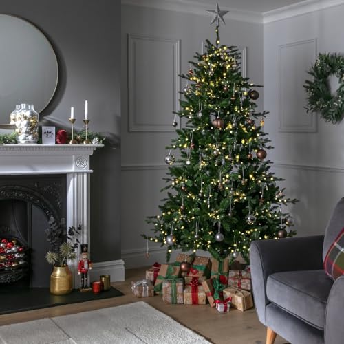 Image of Habitat 8ft Dewdrop Mixed Tip Christmas Tree