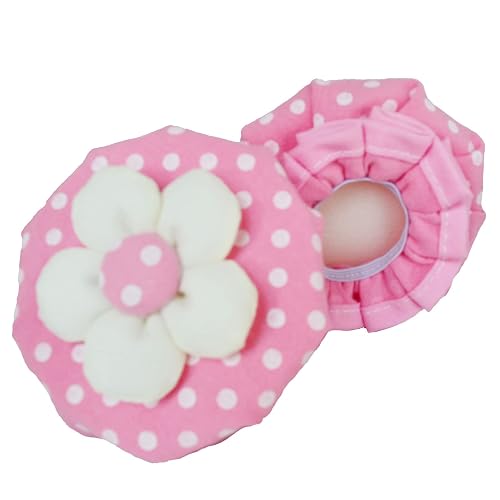 SkykS Door Knob Covers - 2 Pcs Soft Round Door Knob Protectors, Handcrafted with Cotton and Sponge, Anti-Slip (Pink)