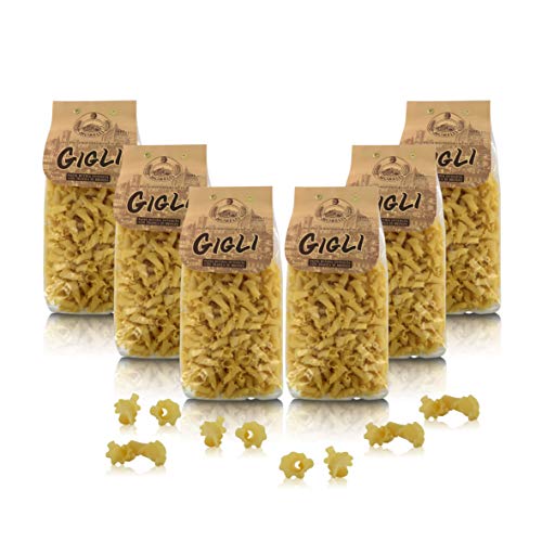 Antico Pastificio Morelli 1860 Srl Gigli, Pasta tipica regionale, 6 Confezioni da 500 Grammi