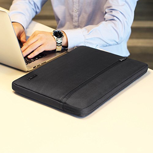 KIZUNA Laptop Sleeve Computer Case 15.6 Inch Water Resistant Bag for 16\" MacBook Pro/15.6\" Lenovo Yoga 720 730/Flex 4/Ideapad 330/Dell XPS 15/HP Envy x360 15 2020/ASUS ROG/Dell G3 15/Samsung,Black