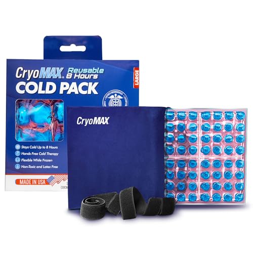 CryoMAX Cold Pack Reusable Latex Free 8 Hour Cold Therapy Large 12 x 12 (1 Count)