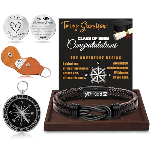 Inspirational Gifts for Men Morse Code Bracelets Mens Bracelets Graduation Gifts for Him Fathers Day Adjustable Leather Bracelet Motivational Birthday Annivesary Jewelry Stocking Stuffers for Men