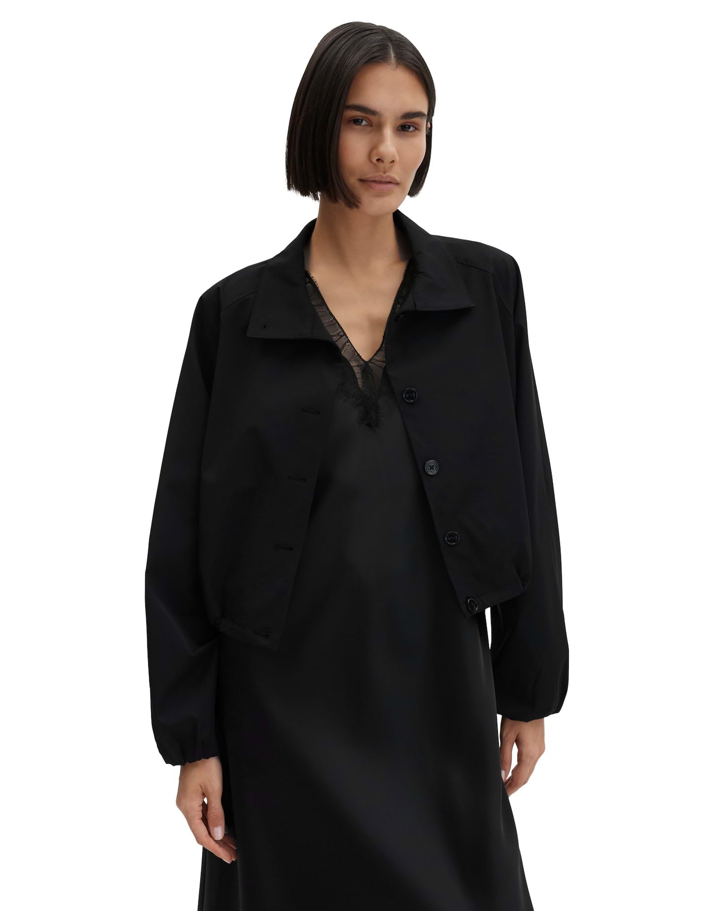 someday Damen Jacke | Blouson mit wandelbaren Kragen Regular Fit