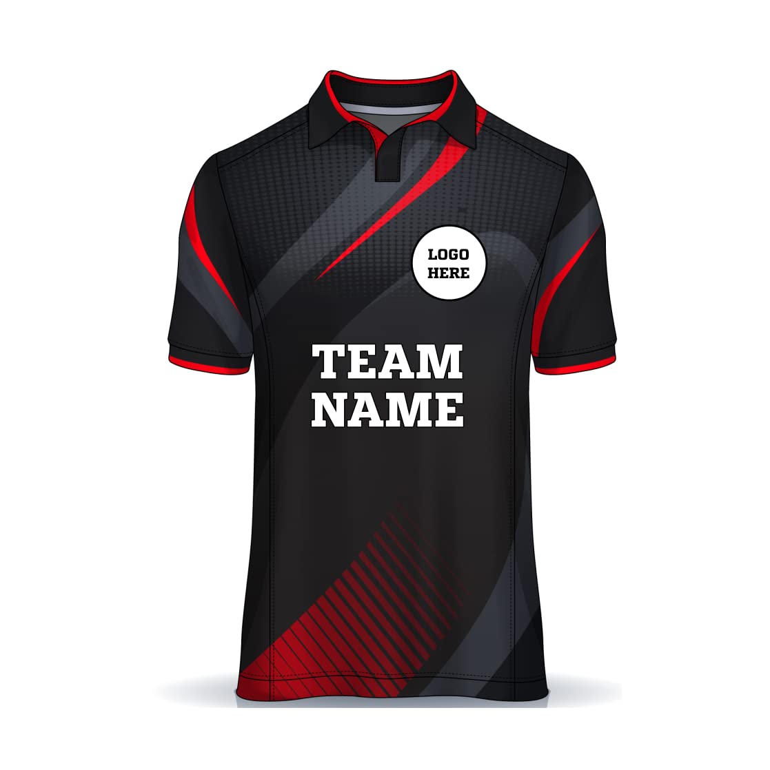 GenericNext Print Men`s Football Sports Jersey with Team Name, Name and Number | Men's Football Name Print T-Shirt | Football Shirt with Your Name Printed 1457017646