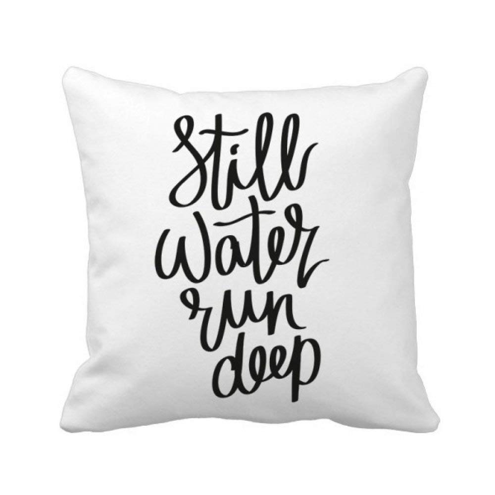 Coussin Toujours Laisser couler l'eau Profonde déco canapé 40x40 cm