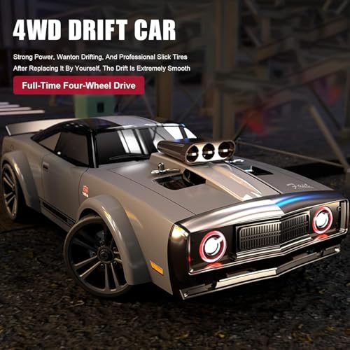 Image of Samtop Rc Drift Cars for Adults, 1 /16 Remote Control Car, 35Km /h High Speed Fast RC Car for Adults, 2.4GHz with 7 Modes LED Lights Racing RC Drifting Car, Multicolor