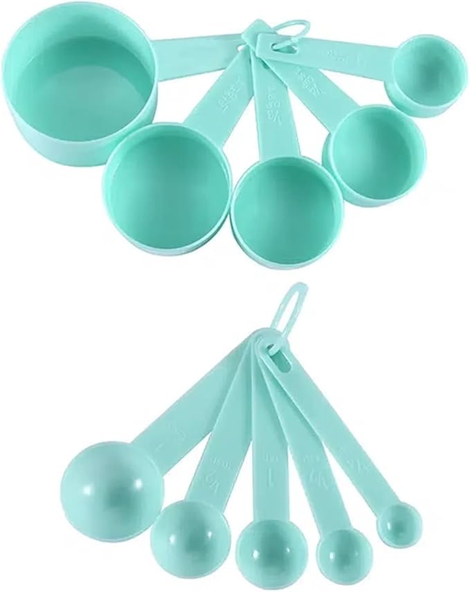 10PCS Measuring Cups and Spoons Set, Stackable Plastic