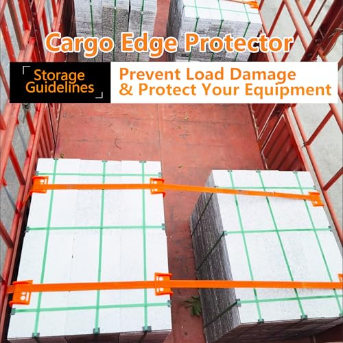 20Pack Plastic Corner Protectors and Edge Protectors for Flatbed Trucks, Compatible with 4 Inch Ratchet Straps, Cargo Load Guard by Veyifono - Image 6