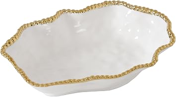Pampa Bay Golden Salerno, Serving Bowl, 12" x 9" x 3"