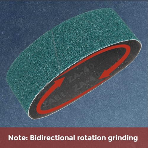 Kozelo 20 Stück Schleifbänder 1/2 x 18 Zoll 120 Körnung Zirkonia Schleifband Schleifpapier Für Bandschleifer Metallschleifen Holzverarbeitung Schweißnaht Rostentfernung