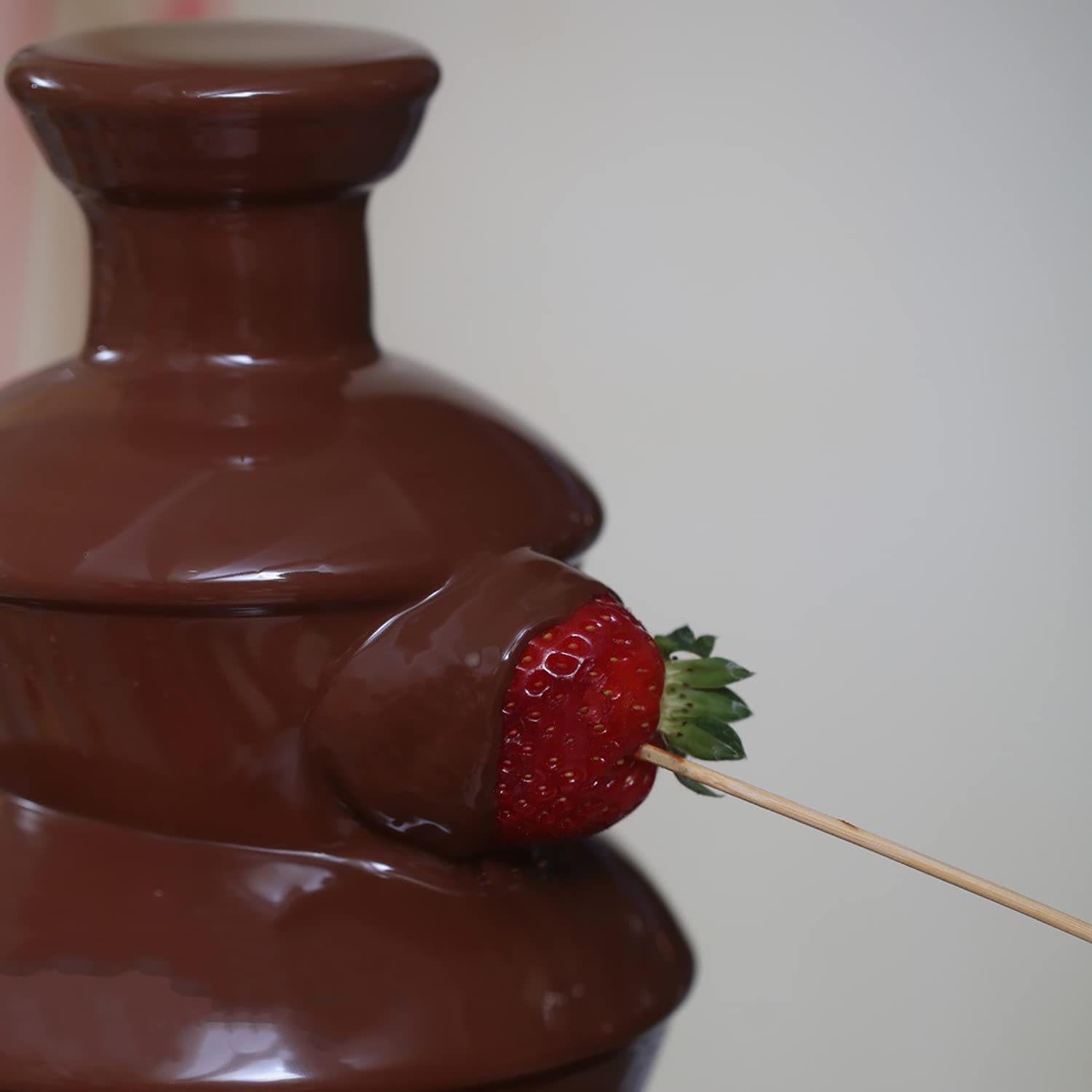 4-Tier Chocolate Fountain, 2-Pound Stainless Steel Chocolate Fondue Fountain