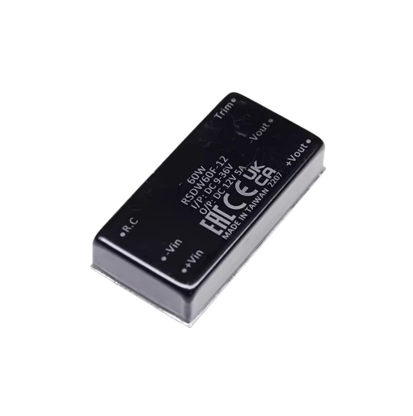 Niezawodny konwerter kolejowy DC-DC 60 W, 2" x 1" RSDW60F-12 RDDW60F-15 RSDW60G-05 RSDW60G-12 RSDW60G-24 RSDW60H-12(RDDW60F-15)
