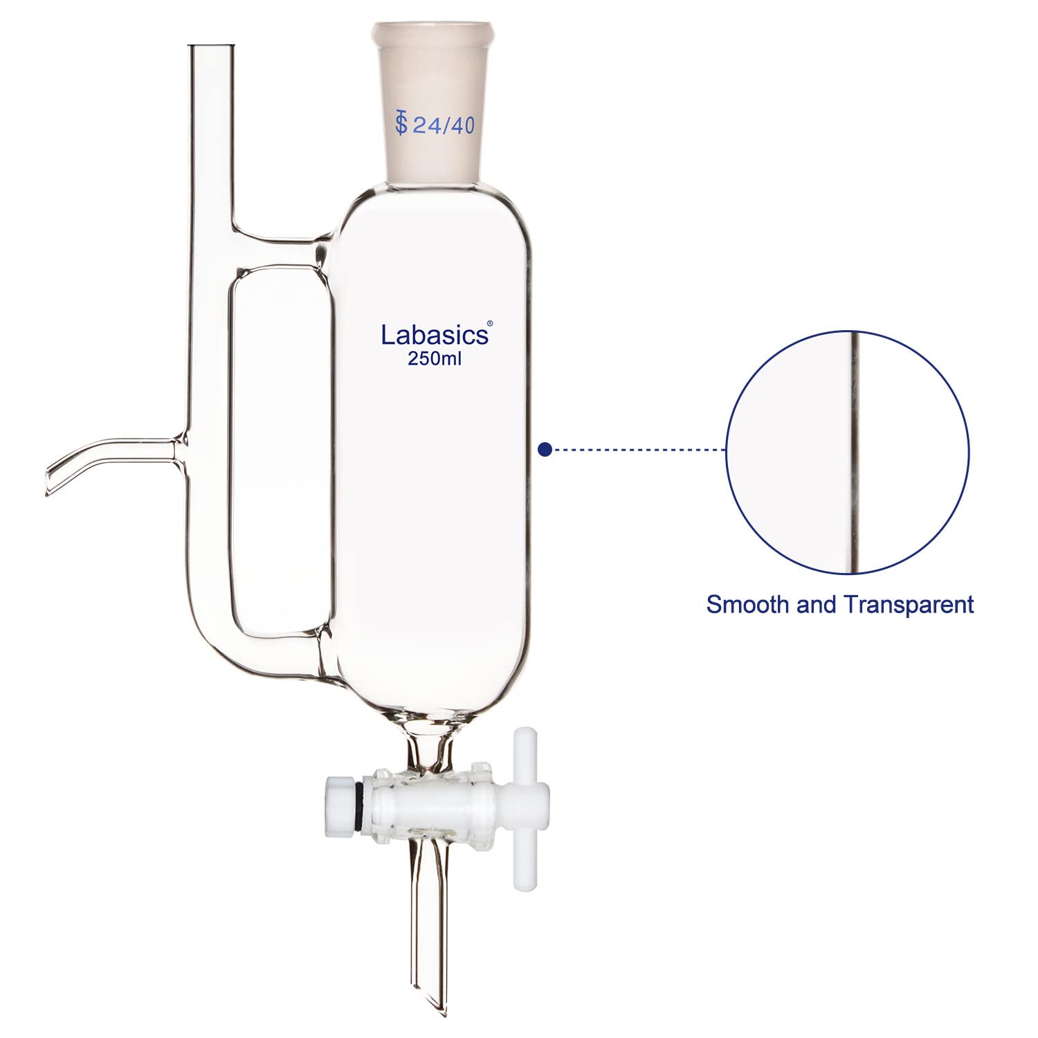 Labasics Séparateur de Réservoir D'eau et D'huile avec Joint 24/40 Approvisionnement de Laboratoire, 250 ml