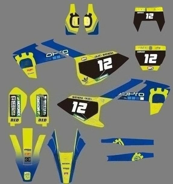 dirt bike graphics Fit for Husqvaran 125 250 350 TE FE 2017 2018 2019 and FC TX TC FS FX 2016 2017 2018 (DST1125)