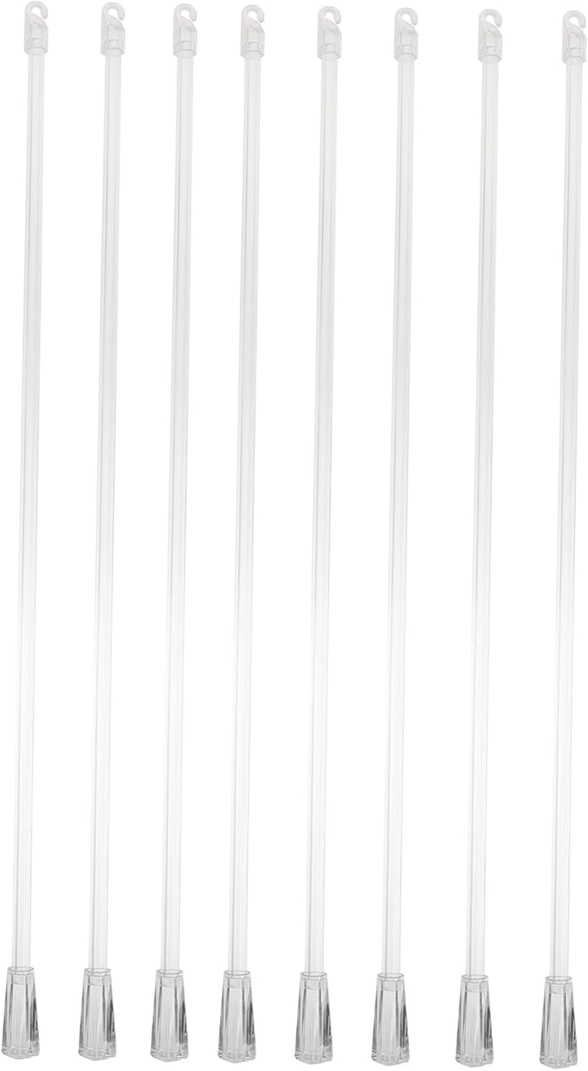 OSALADI 8pcs Blind Rod White Blinds Curtain