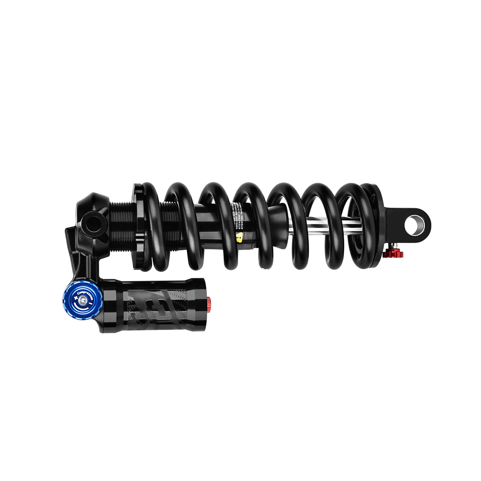 Generic Regulowany Tylny Amortyzator Roweru Górskiego 550LBS Sprężyna śrubowa do Wyścigów Zjazdowych, Lekki Korpus ze Stopu Aluminium (Tuleja 205MM 550LB 54x24)