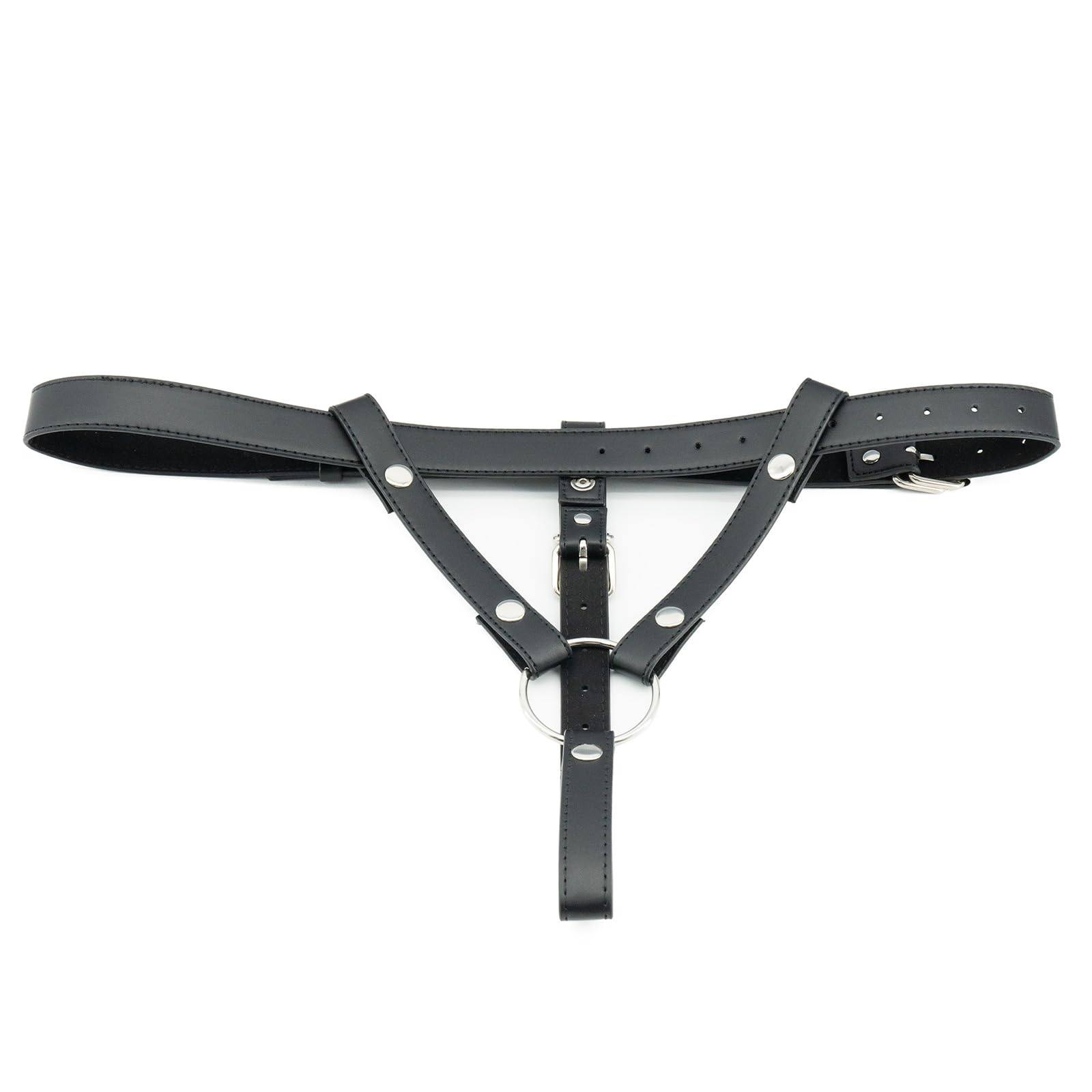 BDSMJOY Gabbia per pene Cintura ausiliaria fissa, Cintura di castità maschile, Cinghia per gabbia di castità, Cintura ausiliaria Gabbia per pene Cintura di castità Gabbia di castità