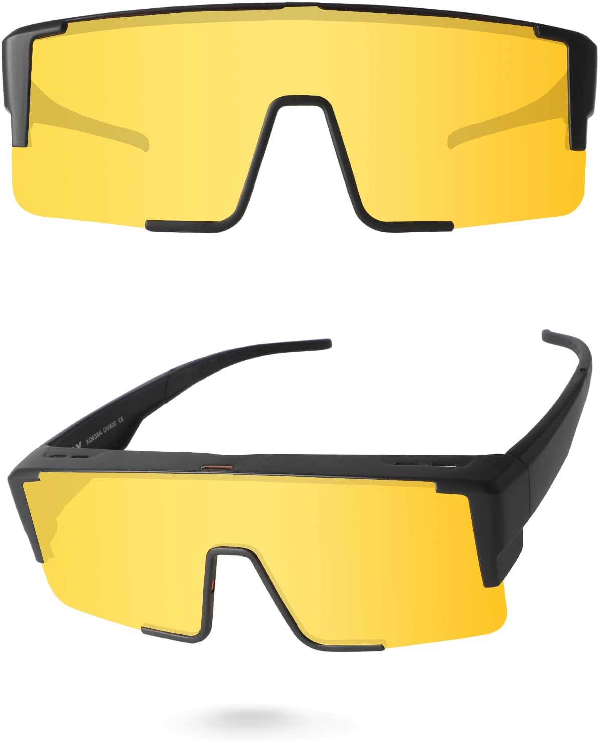 Ukoly Polarized Night Driving/Cycling Glasses For Men Women,Sport Night Vision Glasses Anti Glare HD Lens UV400 Coating