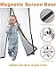 ScreenDoorYET screen34822 Magnetic Screen Door Mesh Curtain, Full Frame Velcro