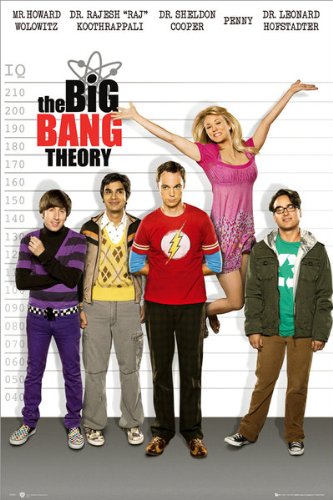 Poster The Big Bang Theory Line Up grande affiche murale de qualité