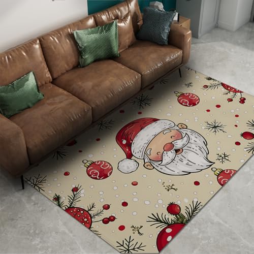 Tapis salon Noël grands lavables 180x270cm pour chambre bébé - 6