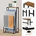 Freestanding Towel Racks for Bathroom 3 Tier Towel Drying Rack Small Standing Towel Rack with Shelf Hand Towel Holder Stand for Bathroom Floor Dorm Laundry Room (Rustic Brown)