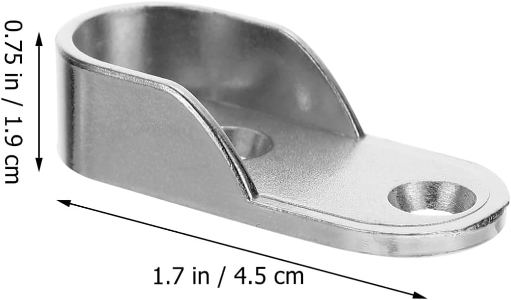 24pcs Closet Rod Support Bracket Heavy Duty End Supports for Wardrobe Laundry Room and Clothing Stores Easy Installation Strong Load Capacity Stable Design