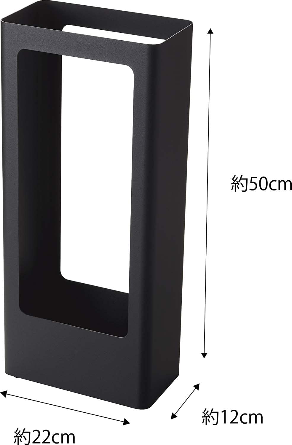 Portaombrelli Yamazaki TOWER Slim - Nero, Acciaio, 22x12x50cm - Foto 11