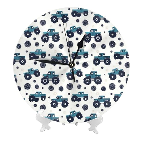 TZTTZT Car Gear Horloge murale à piles silencieuse et sans tic-tac, pour décoration de salon, chambre à coucher, cuisine, bureau - Noir - 25,4 cm