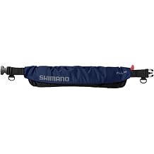 SHIMANO VF-052K Adult Self-Inflating Life Jacket, Fishing, Rafting, With Waist Belt, Certified in Japan for Safety