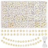 perle lettre alphabet attache tetine Les perles de l'alphabet conviennent à la réalisation de divers travaux manuels tels que des colliers, des boucles d'oreilles, des bracelets, etc. Les perles alphabet pour le perlage peuvent également être parfaitement assorties à des perles populaires telles que les perles de rocaille, les perles d'argile, les perles de poney et ainsi de suite, ce qui peut vous apporter une surprise supplémentaire.