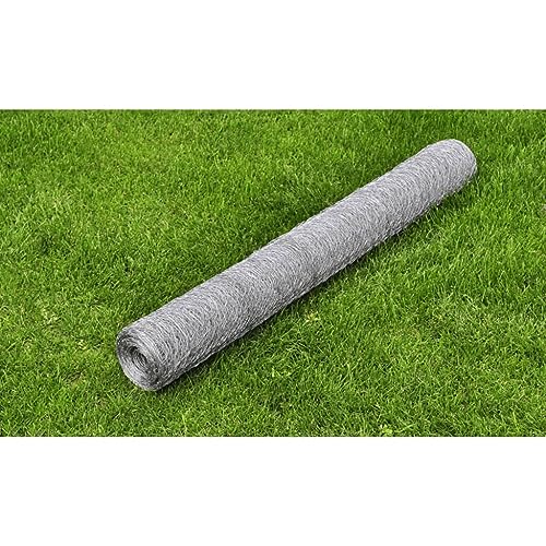 Wetterfester verzinkter Drahtzaun 25x0,75 Meter Silber ¨C Perfekt fuer Tiergehege, Gefluegelhaltung und sichere Einzaeunung im Garten Wetterfester verzinkter Drahtzaun 25x0,75 Meter Silber ¨C Perfekt fuer Tiergehege, Gefluegelhaltung und sichere Einzaeunung im Garten