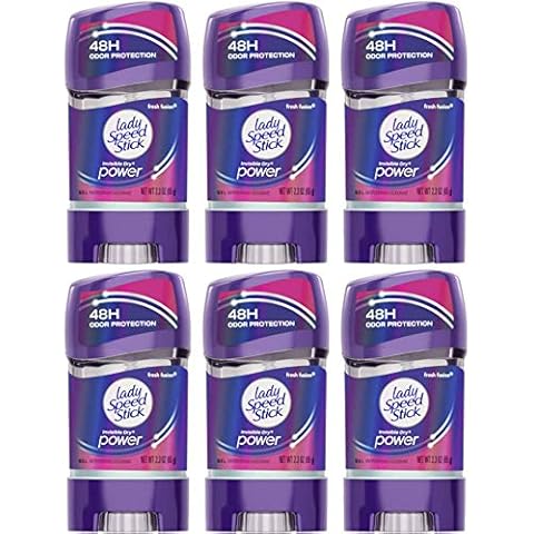 Lady Speed Stick 48HR Antiperspirant Deodorant Gel Fresh Fusion 2.30 oz (Pack of 6) Cover