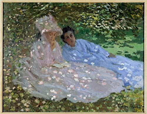 Peinture Claude Monet jardin tableau apaisant pour créer un cocon artistique dans le salon