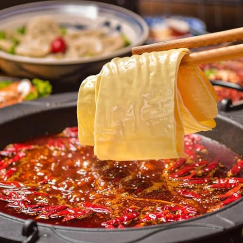 Dried Tofu Skin, 240g/8.47oz Handmade Bean Curd Sheets, Special Youdoupi Soy Products, dry goods specialty snacks for Hot Pot Cold Vegetable Stir Fry 豆腐皮 (Pack of 2) - Thumbnail 6