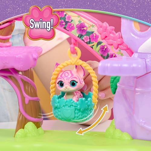 Disney Jr. SuperKitties Su-Purr Wild Playset – Treehouse Playset with Swing, Slide, Elevator, Secret Hideaway & Bitsy and Willa Figures, Ages 3 and Up by Just Play - Image 6