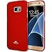 Galaxy S7 EDGE Case, [Ultra Slim Fit] Goospery® Pearl Jelly Case [Pearl Glitter] Premium TPU Case Cover [Anti-Yellowing / Discoloring Finish] for Samsung Galaxy S7 EDGE - Red