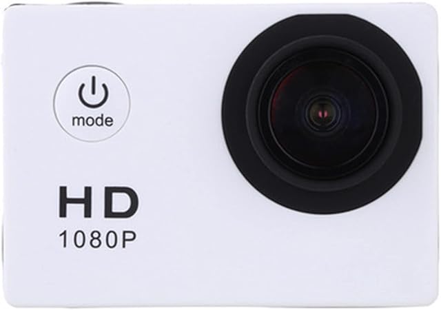 dheik Sport Action Camera Underwater Camera Sport Outdoor Mini Camera Waterproof Cam Screen Action Camera Color Water Resistant Video Surveillance (Bundle : Camera Only, Color : Silver)