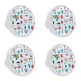 Matériau : boule de cristal avec motif unique imprimé à l'intérieur, la base est en plastique