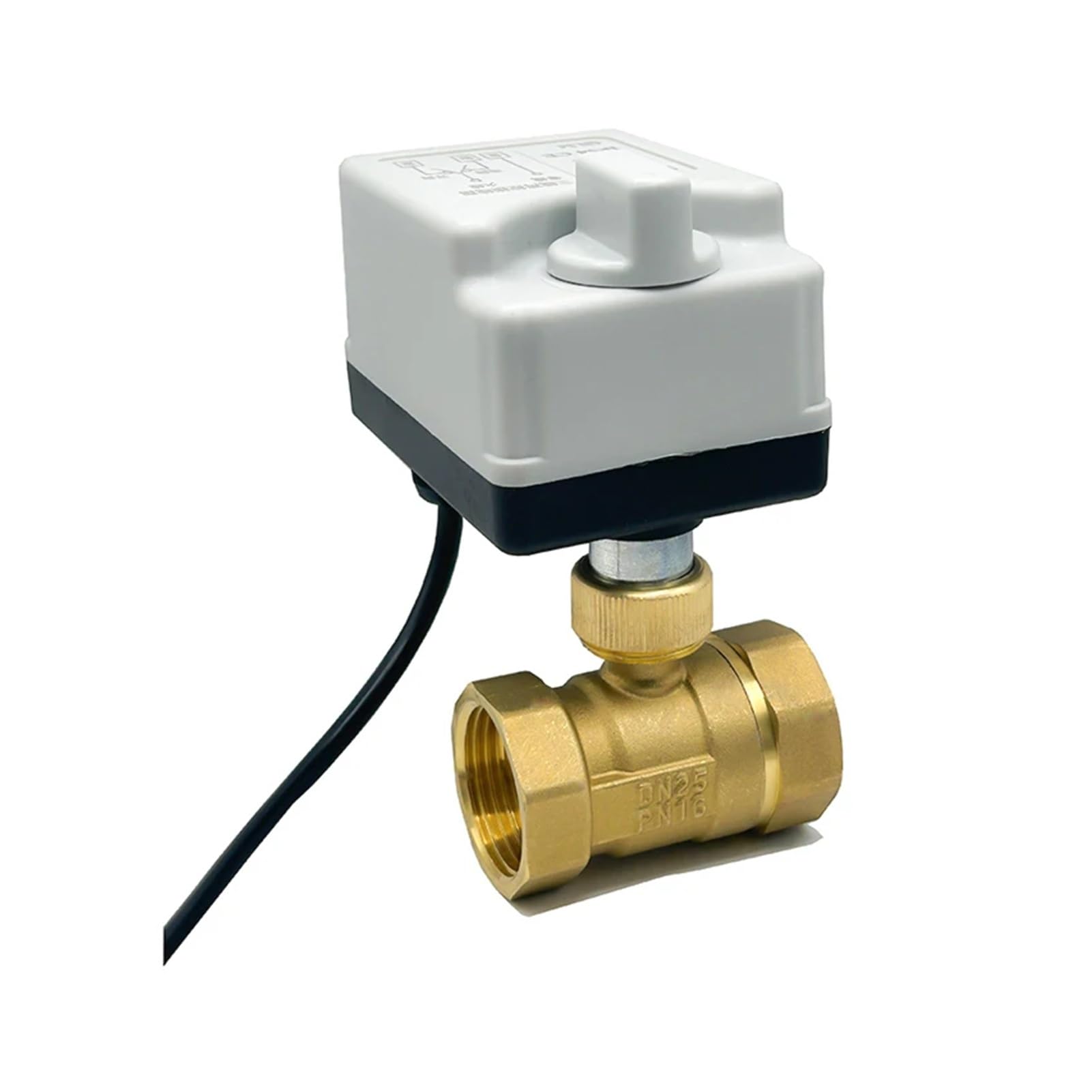Vanne à boisseau sphérique motorisée DN25 pour automatiser le chauffage central