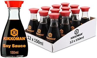– Kikkoman Soy Sauce, 150 ml, (Pack of 12), Naturally Brewed
