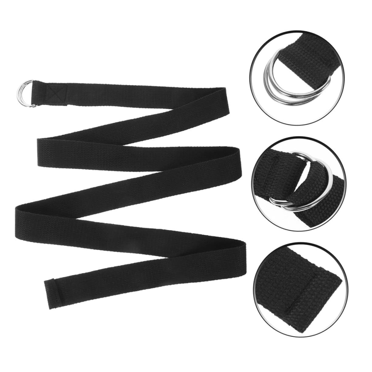 6piezas Correa De Yoga Ajustable Banda Multi-funcional De Entrenamiento Strap No Elástico Para Estiramientos y Ejercicios Casa Para Yoga y Entrenamiento De