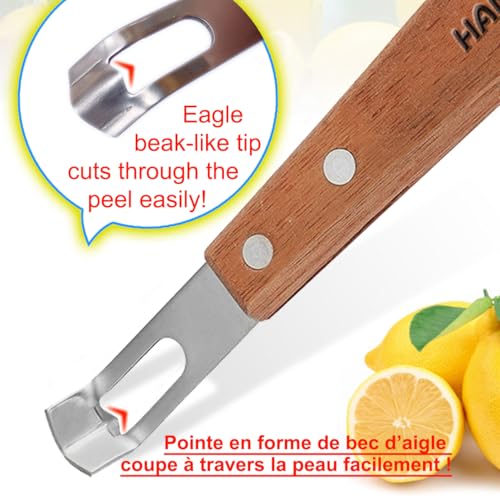 Channel Knife for Cocktails Lemon Twist Tool with a storage box - Image 3