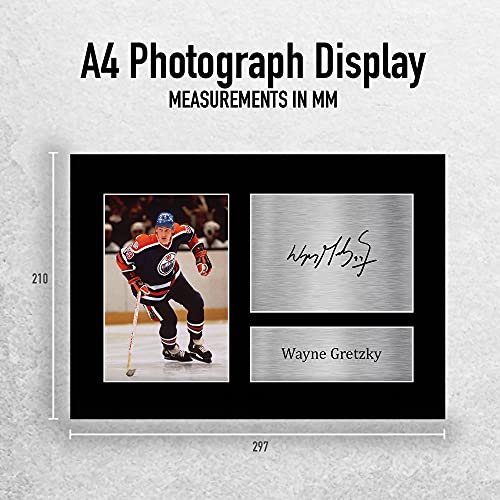 HWC Trading A4 Wayne Gretzky Edmonton Oilers Gifts Printed Signed Autograph Picture for Ice Hockey Fans - Image 2