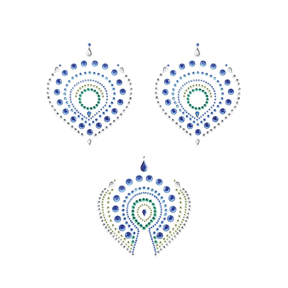 Bijoux Indiscrets FLASH Pasties – Glitter Reusable Nipple Covers for Women – Self-Adhesive Body Jewelry for Any Occasion