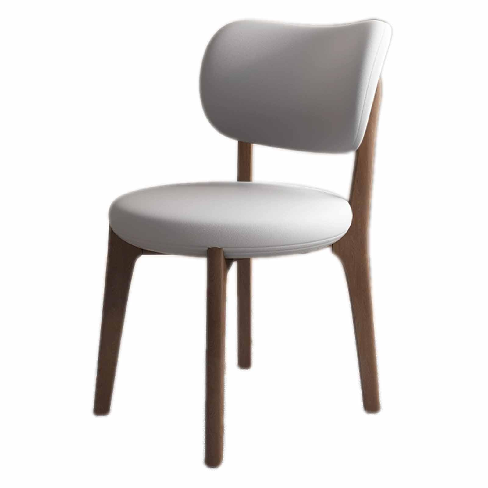 Upholstered Dining Chairs Set of 2Soft Leather Kitchen Chairs with Padded Seat & Solid Wood Legs for Living Room Modern Design Durable Comfort Color Options Available