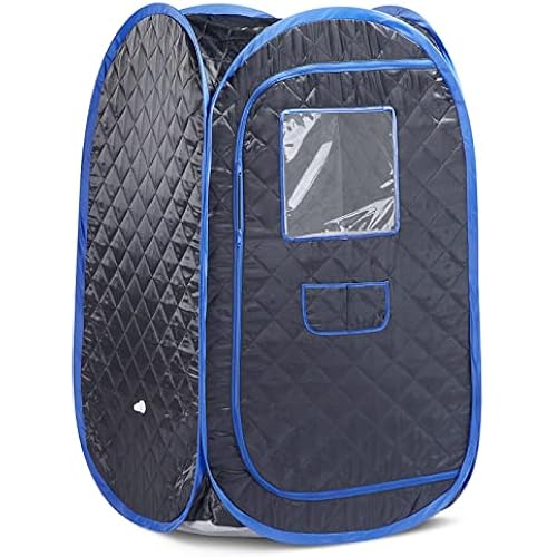 Smartmak Portable Sauna Tent, Foldable One Person Full Body Spa for Detox Therapy Without Steamer - Black