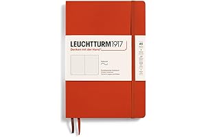 Leuchtturm Master Dotted Softcover Pocket Notebook - Burnished Red