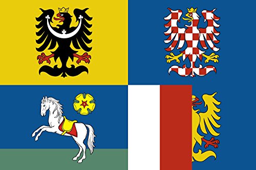 Drapeau Moravie-Silésie Large+ grand format 150x90cm pour mât - 2